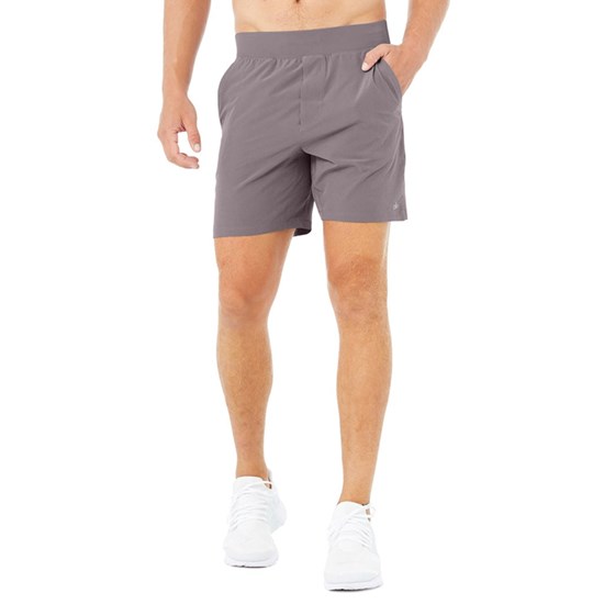 Bermudas Alo Yoga 7" Repetition Hombre Morados | 6704NJABR