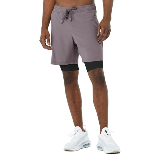 Bermudas Alo Yoga 7" Unity 2-In-1 Hombre Morados | 3580QMPRF