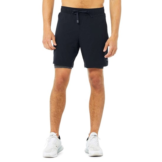 Bermudas Alo Yoga 7" Unity 2-In-1 Hombre Azules | 4920SNROK