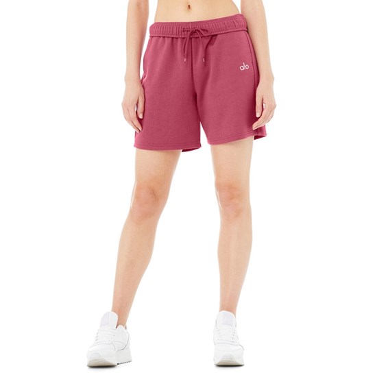 Bermudas Alo Yoga Accolade Sweat Corta Mujer Rosas | 1058LRSOD