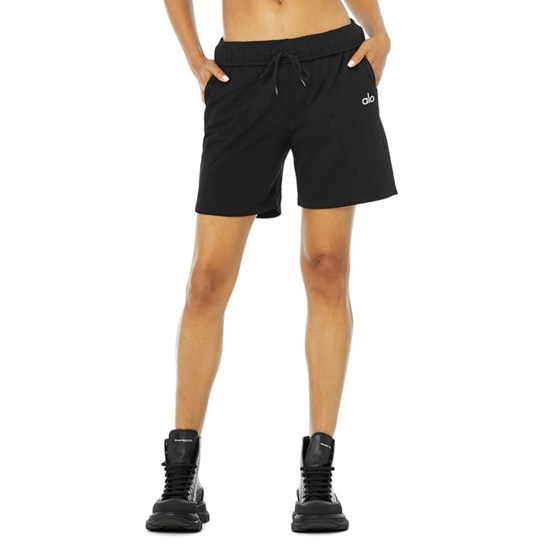 Bermudas Alo Yoga Accolade Sweat Corta Mujer Negros | 7391TGRWU