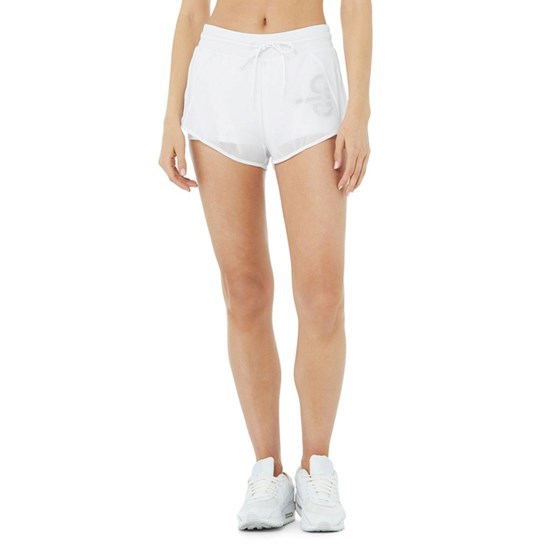 Bermudas Alo Yoga Ambience Corta Graphic Mujer Blancos | 9254FHYUS