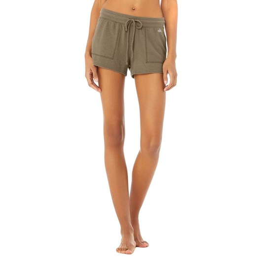 Bermudas Alo Yoga Daze Corta Mujer Verde Oliva | 4569BJNKY