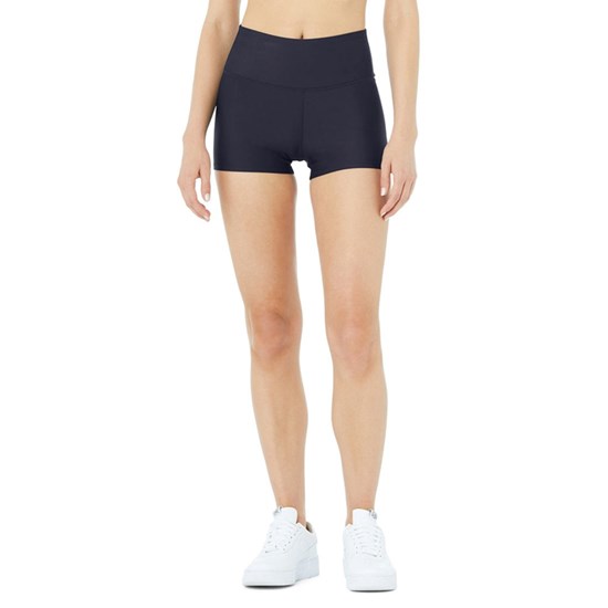 Bermudas Alo Yoga High-Cintura Airlift Corta Mujer Azules | 2906HZMIX