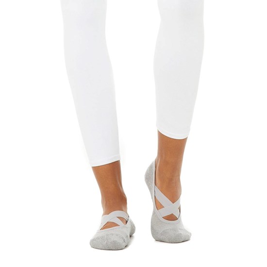 Calcetines Alo Yoga Pivot Barre Mujer Grises | 0598RXEGY