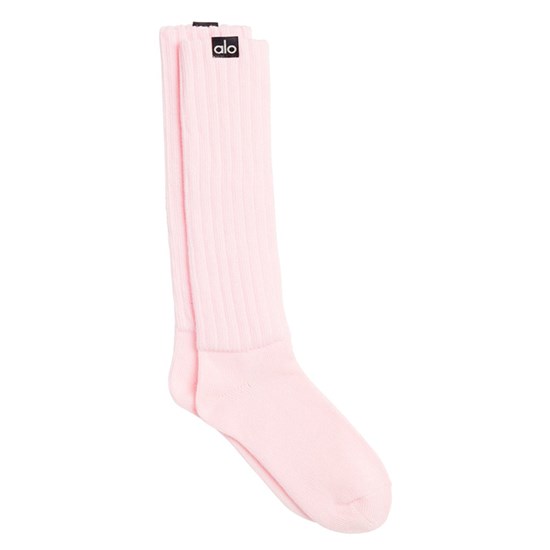 Calcetines Alo Yoga Scrunch Mujer Rosas | 3612AVQCO