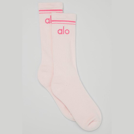 Calcetines Alo Yoga Unisex Throwback Hombre Rosas | 3721IOYBH