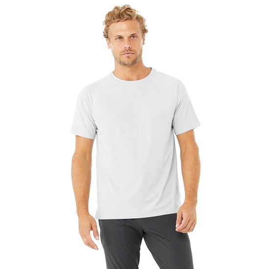 Camiseta Alo Yoga Idol Performance Corta Sleeves Hombre Grises | 9821URIKL