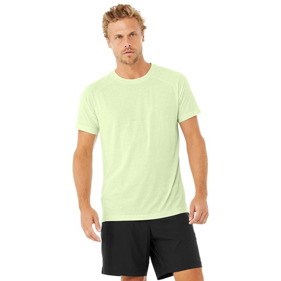 Camiseta Alo Yoga The Triumph Crew Neck Corta Sleeves Hombre Verdes | 6754YASNB