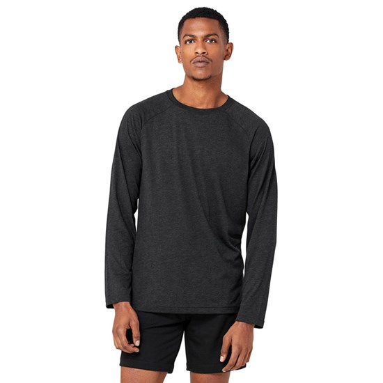 Camiseta Alo Yoga Triumph Long Sleeve Hombre Negros | 7513SYZGL