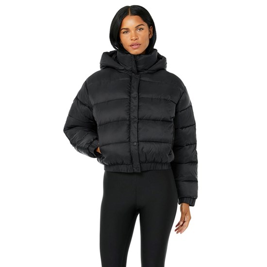 Chaquetas Alo Yoga Aspen Love Puffer Mujer Negros | 4793LVYDK