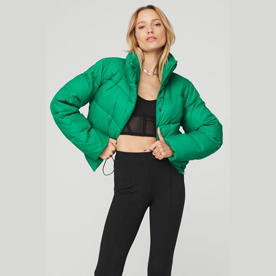 Chaquetas Alo Yoga Gold Rush Puffer Mujer Verdes | 4630NVYJI