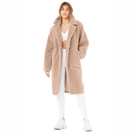 Chaquetas Alo Yoga Oversized Sherpa Trench Mujer Rosas | 4675KZLQV