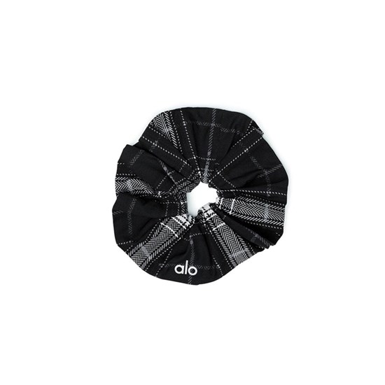 Hair Tie Alo Yoga Legacy Plaid Oversized Scrunchie Mujer Negros | 4830PEBVY