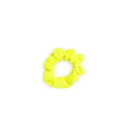 Hair Tie Alo Yoga Neon Scrunchie Mujer Amarillos | 2456EGCAB