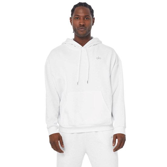 Hoodie Alo Yoga Accolade Hombre Blancos | 7019JYCNW