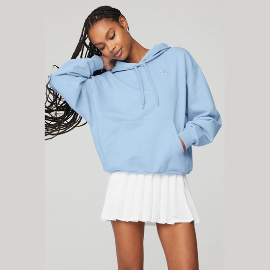 Hoodie Alo Yoga Accolade Mujer Azules | 3590ABETO