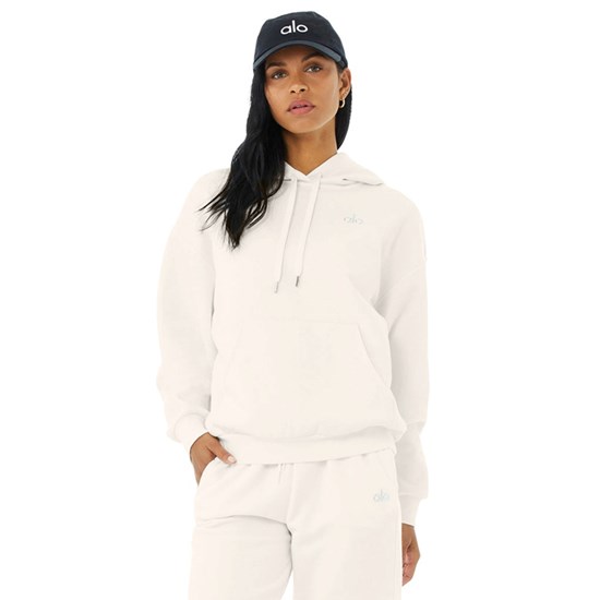 Hoodie Alo Yoga Accolade Mujer Blancos | 2748WKGRI