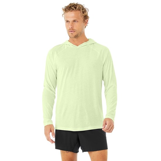 Hoodie Alo Yoga Core Encapuchado Runner Long Sleeve Hombre Verdes | 4372FPKAV