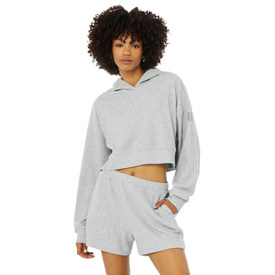 Hoodie Alo Yoga Muse Mujer Grises | 8615LFTXE