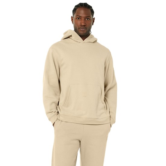 Hoodie Alo Yoga Renown Hombre Beige | 5910NRMBL