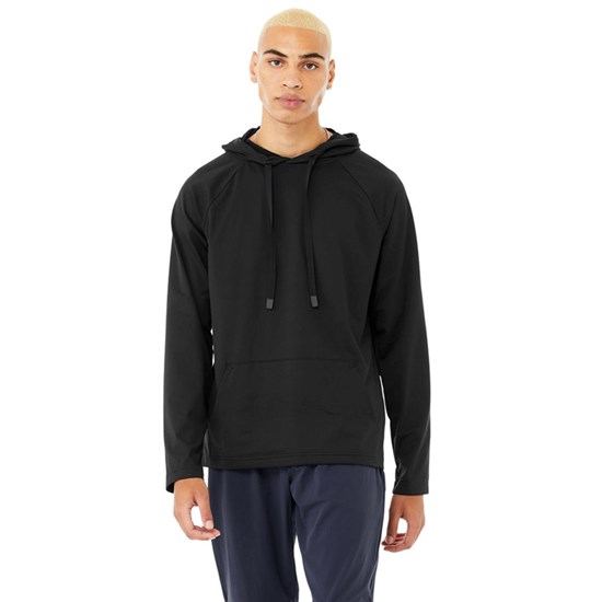 Hoodie Alo Yoga The Conquer Hombre Negros | 5461XHREY