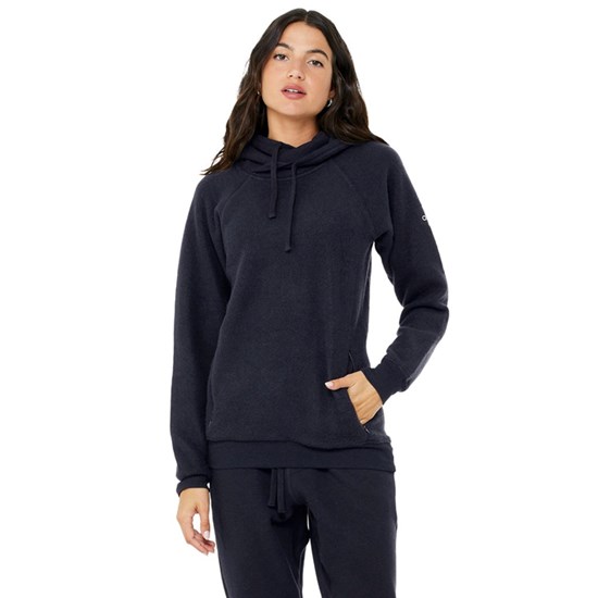 Hoodie Alo Yoga The Triumph Mujer Azul Marino | 7901DPYHR