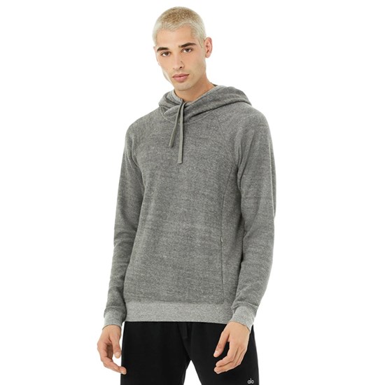 Hoodie Alo Yoga Triumph Hombre Grises | 3604ROCNQ