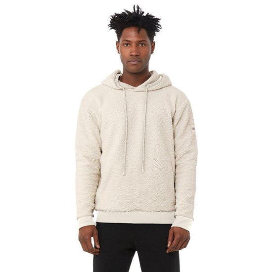 Hoodie Alo Yoga Unisex Sherpa Hombre Beige | 7506RZWYE