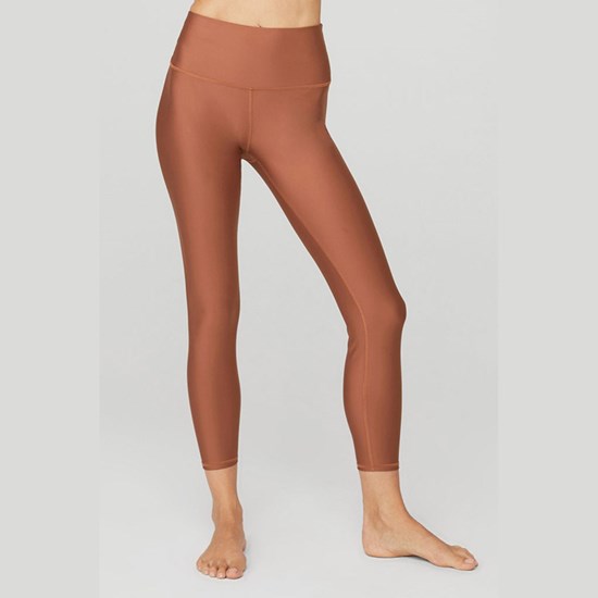 Leggins Alo Yoga 7/8 High-Cintura Airlift Mujer Marrom | 1796AJZMK