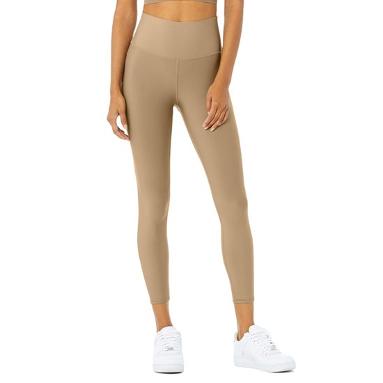 Leggins Alo Yoga 7/8 High-Cintura Airlift Mujer Beige | 4893MJLUF