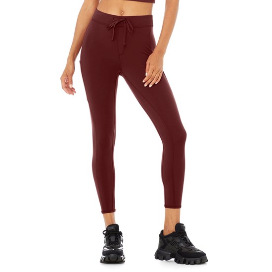 Leggins Alo Yoga 7/8 High-Cintura Checkpoint Mujer Rojos | 5894RBDUN