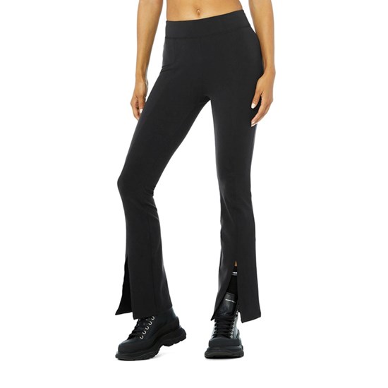 Leggins Alo Yoga 7/8 High Cintura Flutter Mujer Negros | 3241MQDOF