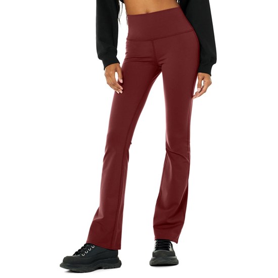 Leggins Alo Yoga Airbrush High-Cintura Bootcut Mujer Rojos | 0174TXKBZ