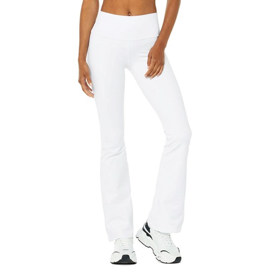 Leggins Alo Yoga Airbrush High-Cintura Bootcut Mujer Blancos | 7461GYFNQ