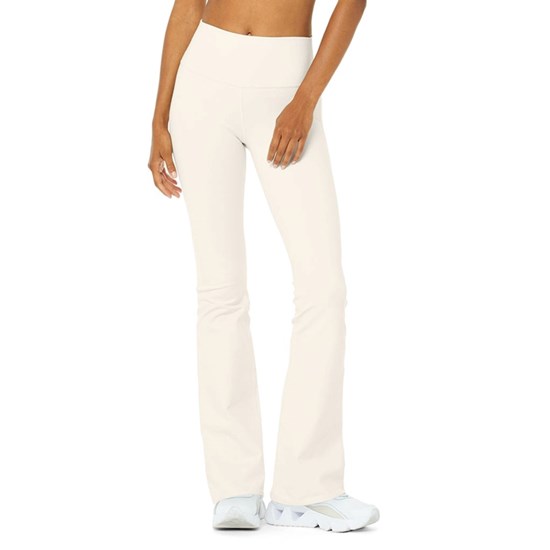 Leggins Alo Yoga Airbrush High-Cintura Bootcut Mujer Blancos | 9230VORKA