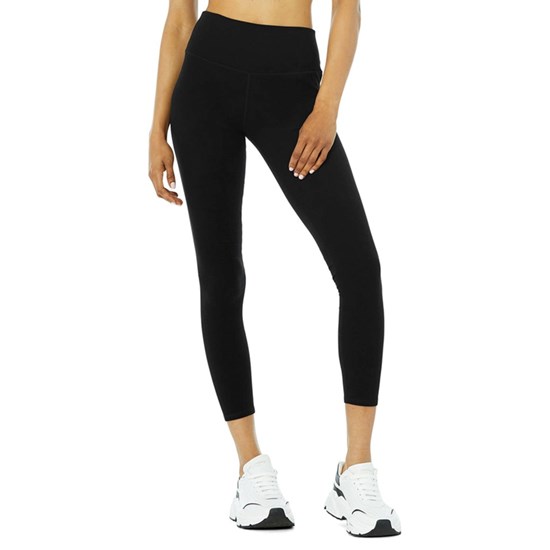 Leggins Alo Yoga Alosoft High-Cintura 7/8 Highlight Mujer Negros | 0647SQUJM