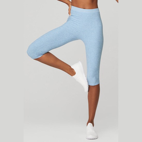 Leggins Alo Yoga Alosoft High-Cintura Iconic 90's Capri Mujer Azules | 1732CFYDQ