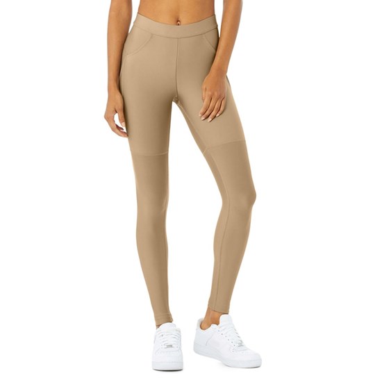 Leggins Alo Yoga High-Cintura 4 Pocket Utility Mujer Beige | 8294KFSYU