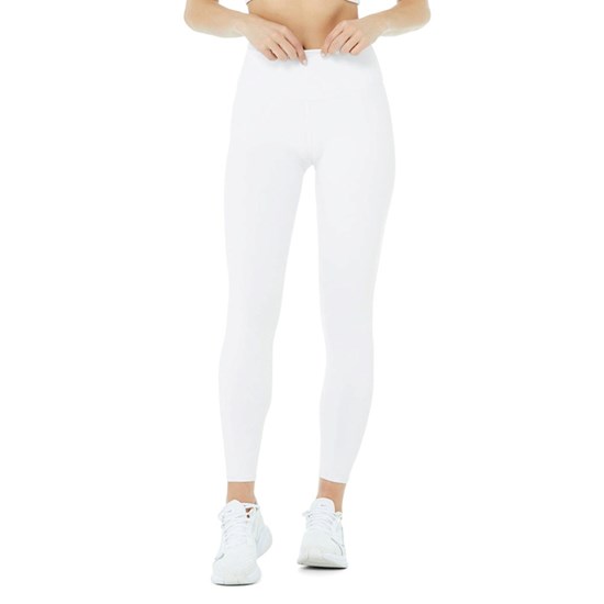 Leggins Alo Yoga High-Cintura Airbrush Capri Mujer Blancos | 1769WYGVM