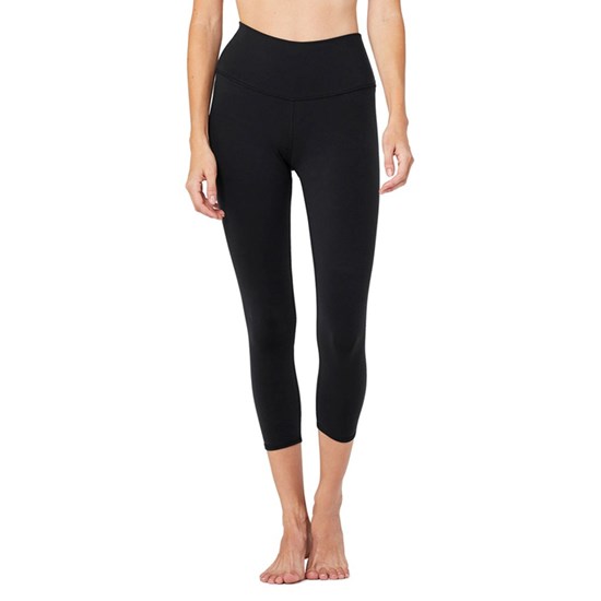 Leggins Alo Yoga High-Cintura Airbrush Capri Mujer Negros | 2579IWMJB