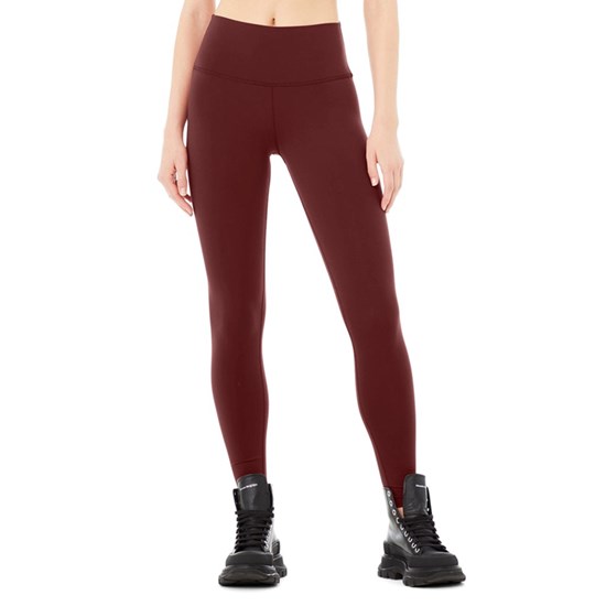 Leggins Alo Yoga High-Cintura Airbrush Mujer Rojos | 0591FQYWS