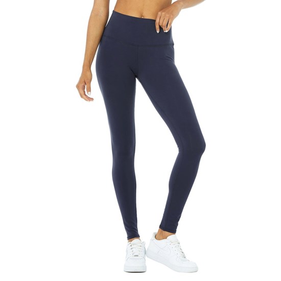 Leggins Alo Yoga High-Cintura Airbrush Mujer Azules | 1689WHJXT