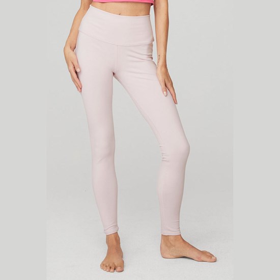 Leggins Alo Yoga High-Cintura Airbrush Mujer Rosas | 7863AITXJ