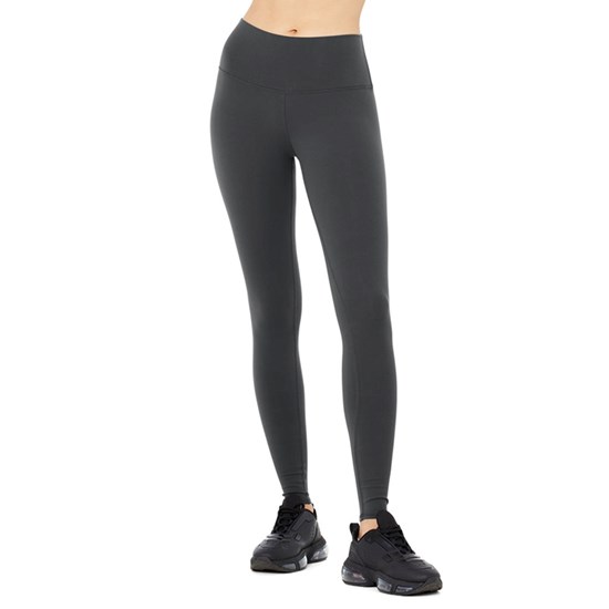 Leggins Alo Yoga High-Cintura Airbrush Mujer Grises | 8390CLQKF