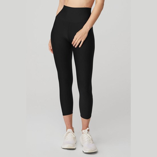 Leggins Alo Yoga High-Cintura Airlift Capri Mujer Negros | 5372ROTMP