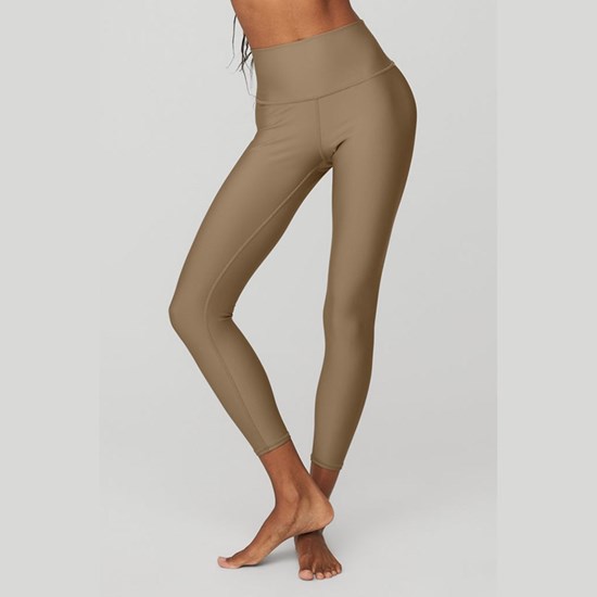 Leggins Alo Yoga High-Cintura Airlift Mujer Beige | 2137XTNOE