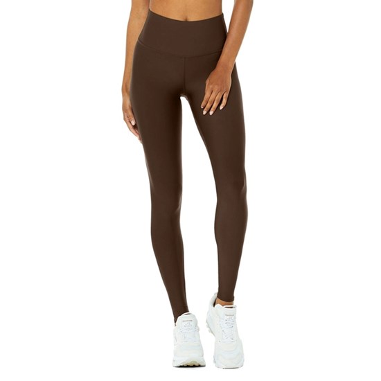 Leggins Alo Yoga High-Cintura Airlift Mujer Marrom | 3150CKJDI