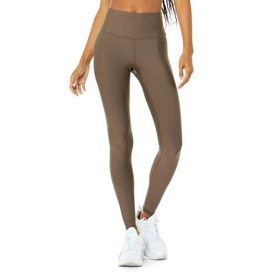 Leggins Alo Yoga High-Cintura Airlift Mujer Marrom | 6490XBMUZ