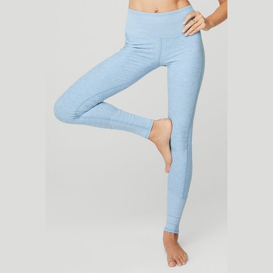 Leggins Alo Yoga High-Cintura Alosoft Lounge Mujer Azules | 0641AXFRV